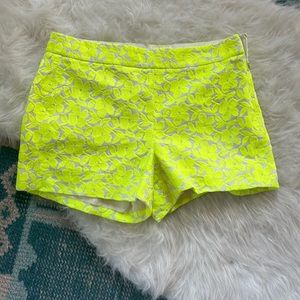 Jcrew floral embroidered shorts